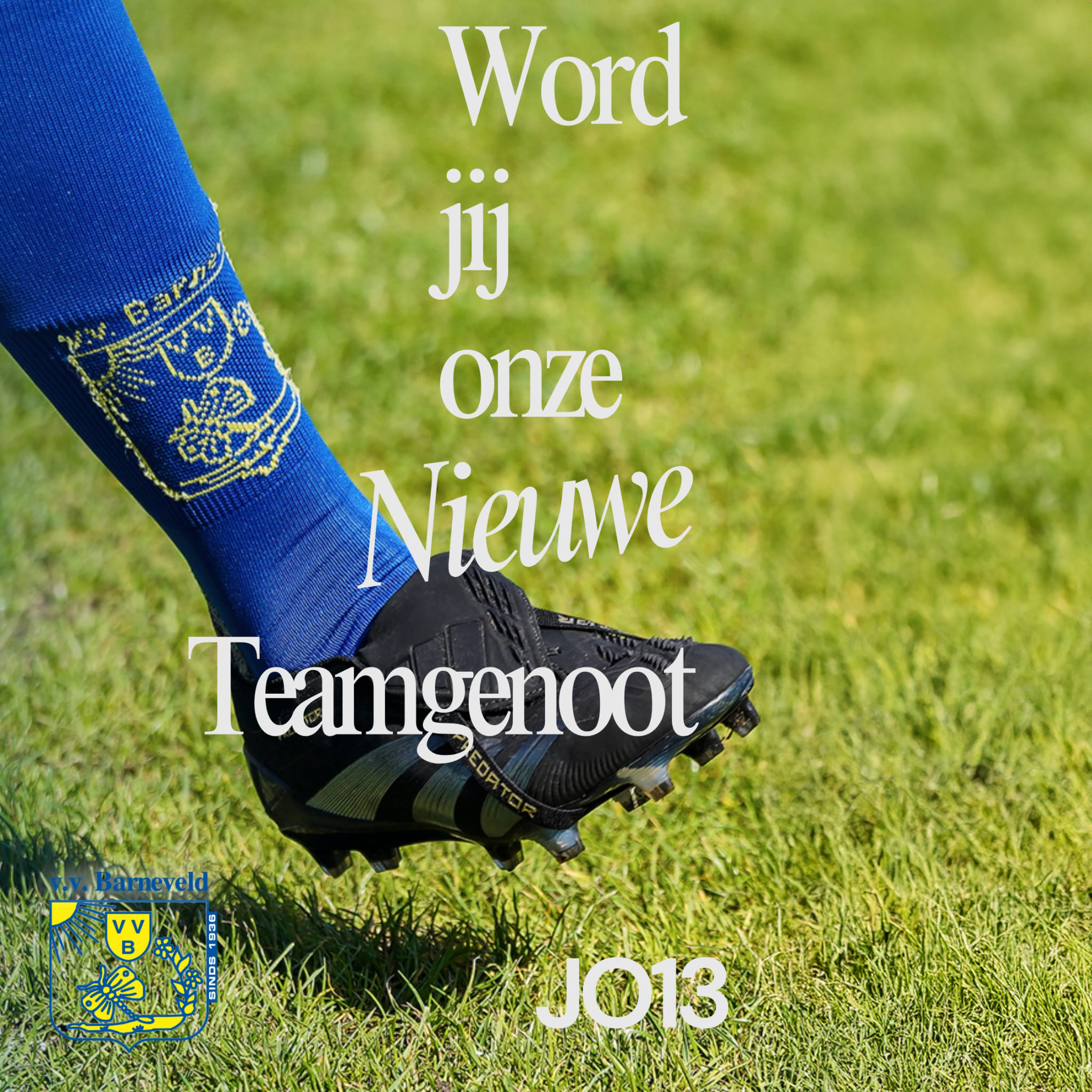 Spelers/speelsters voor O13 team gezocht!