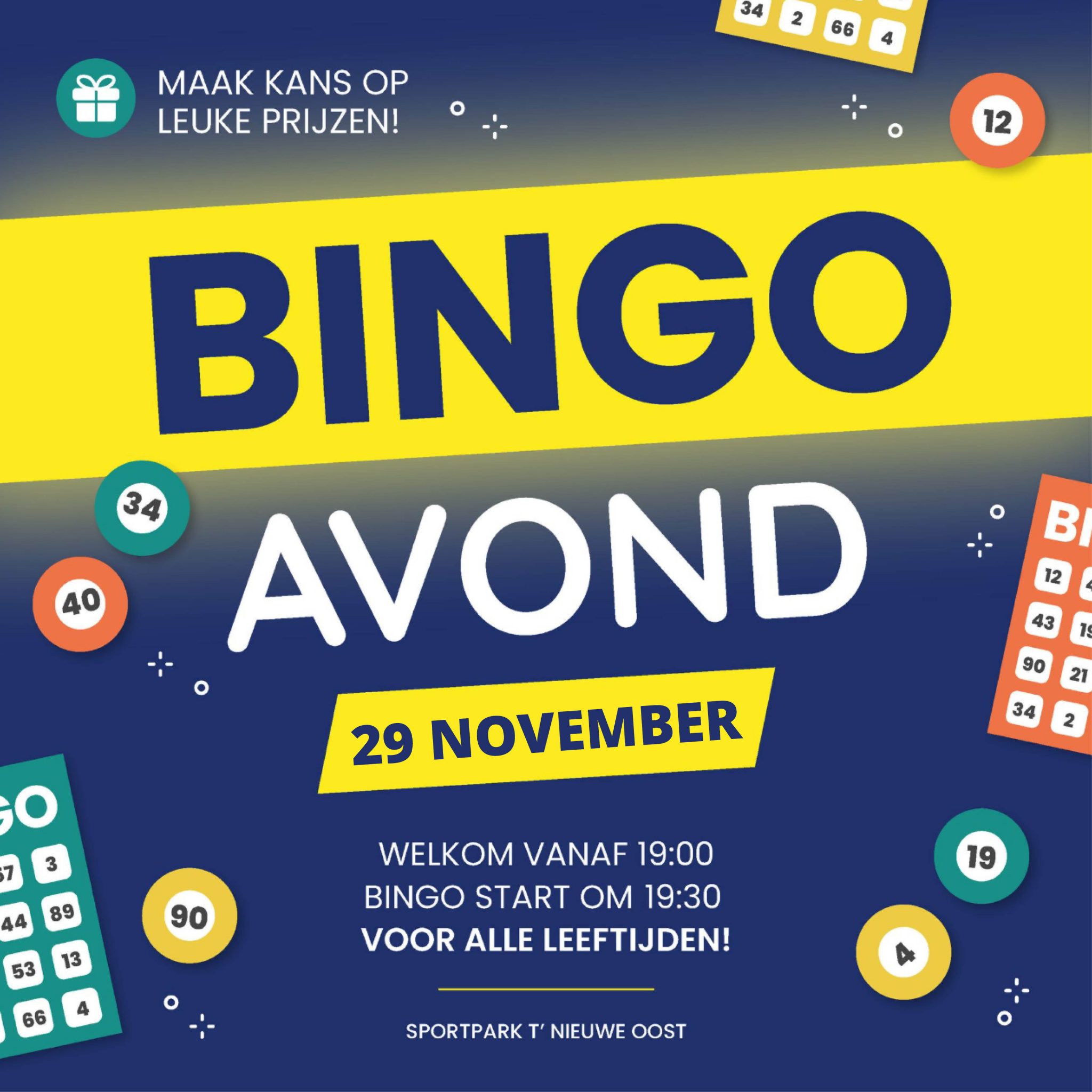 Bingoavond 29 november